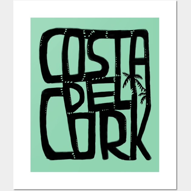 Cork Coast, Irish summer, funny Cork Wall Art by badlydrawnbabe